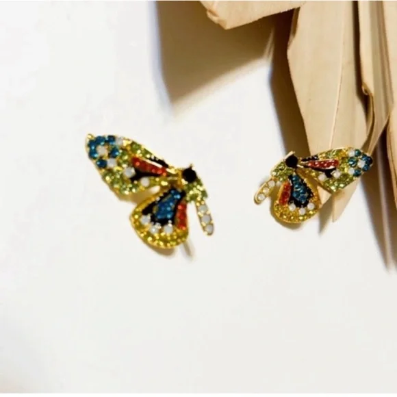 Free people multicolor butterfly earrings - Picture 4 of 7